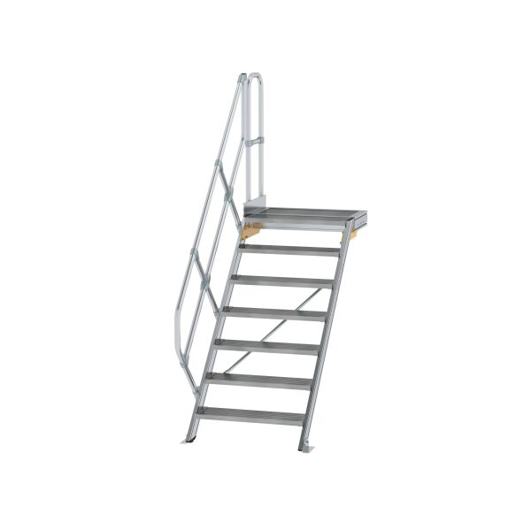 Treppe mit Plattform 45° Stufenbreite 800 mm 7 Stufen...