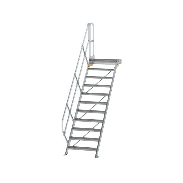 Treppe mit Plattform 45° Stufenbreite 800 mm 11...