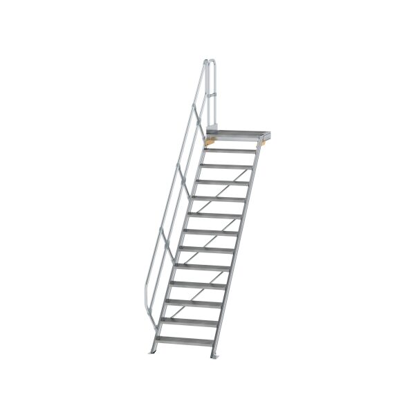 Treppe mit Plattform 45° Stufenbreite 800 mm 13...