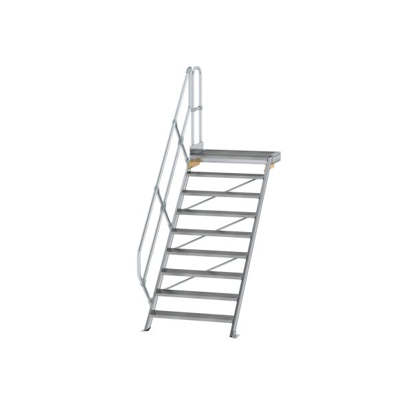 Treppe mit Plattform 45° Stufenbreite 1000 mm 9...