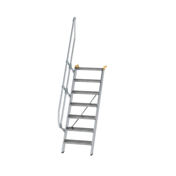 Treppe 60° Stufenbreite 600 mm 7 Stufen Aluminium...