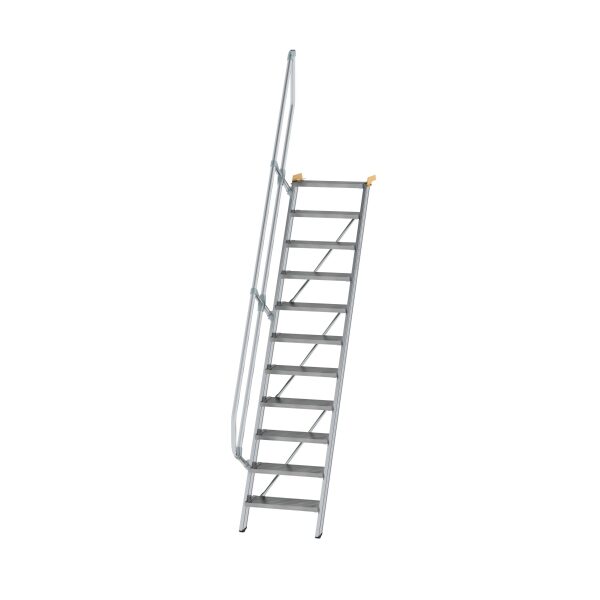 Treppe 60° Stufenbreite 600 mm 11 Stufen Aluminium...