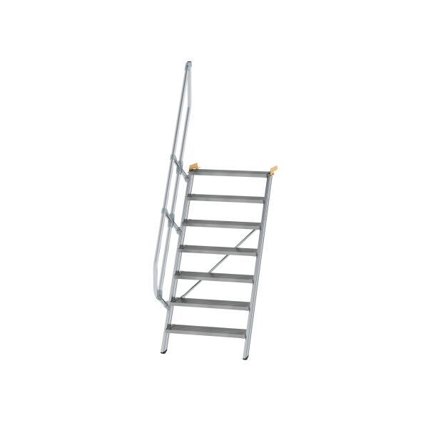 Treppe 60° Stufenbreite 800 mm 7 Stufen Aluminium...