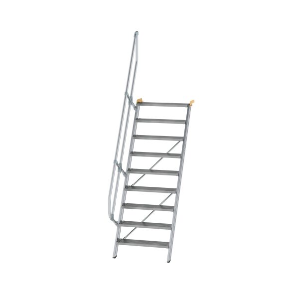 Treppe 60° Stufenbreite 800 mm 9 Stufen Aluminium...