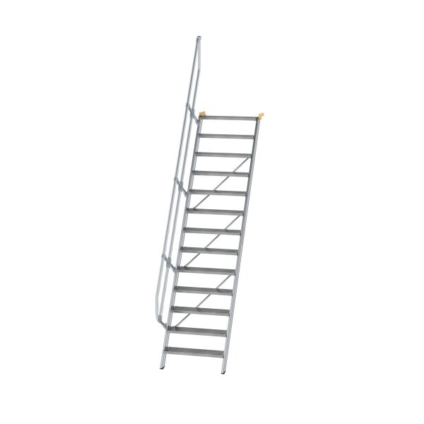 Treppe 60° Stufenbreite 800 mm 13 Stufen Aluminium...