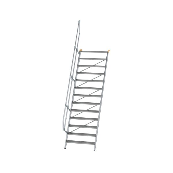 Treppe 60° Stufenbreite 1000 mm 13 Stufen Aluminium...