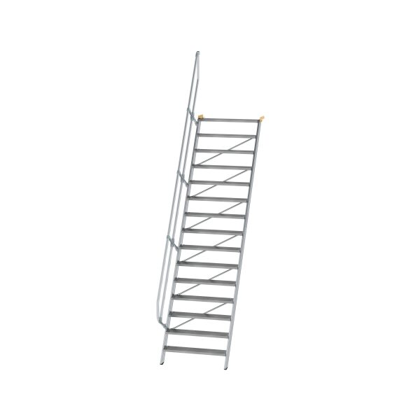 Treppe 60° Stufenbreite 1000 mm 15 Stufen Aluminium...