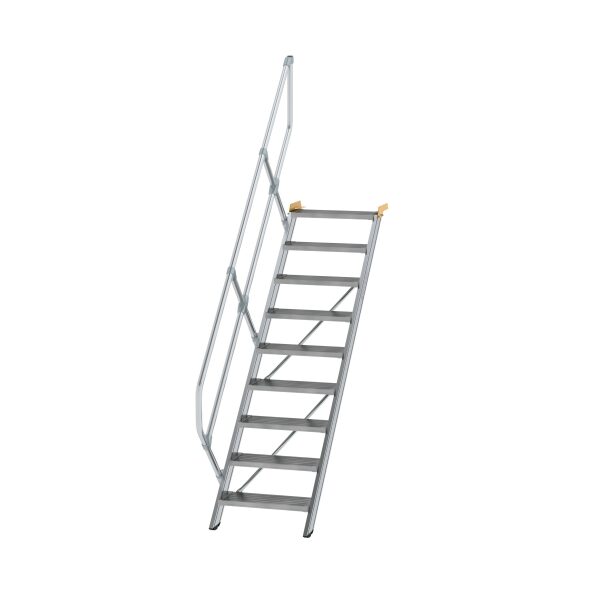 Treppe 45° Stufenbreite 600 mm 9 Stufen Aluminium...