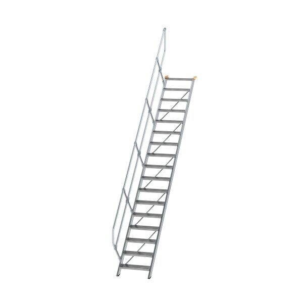 Treppe 45° Stufenbreite 600 mm 17 Stufen Aluminium...