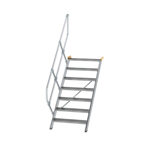 Treppe 45° Stufenbreite 800 mm 7 Stufen Aluminium...