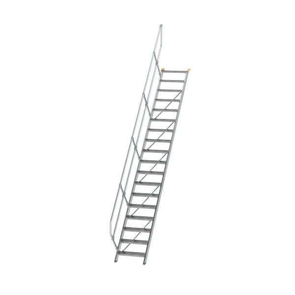 Treppe 45° Stufenbreite 600 mm 18 Stufen Aluminium...