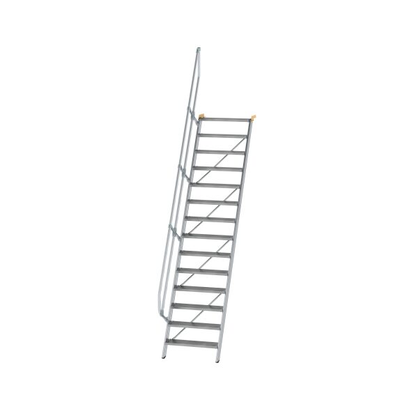 Treppe 60° Stufenbreite 800 mm 14 Stufen Aluminium...