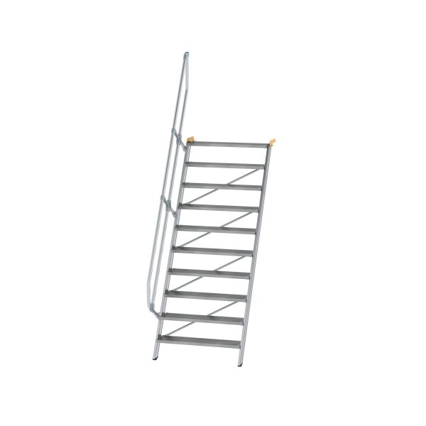 Treppe 60° Stufenbreite 1000 mm 10 Stufen Aluminium...