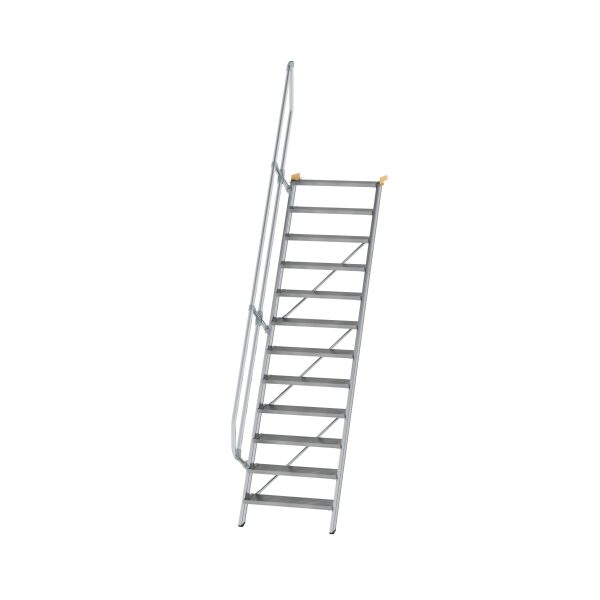 Treppe 60° Stufenbreite 800 mm 12 Stufen Aluminium...