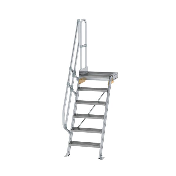 Treppe mit Plattform 60° Stufenbreite 600 mm 6 Stufen...