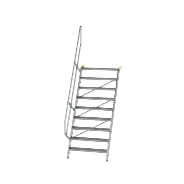 Treppe 60° Stufenbreite 1000 mm 9 Stufen Aluminium...