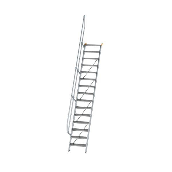 Treppe 60° Stufenbreite 600 mm 15 Stufen Aluminium...