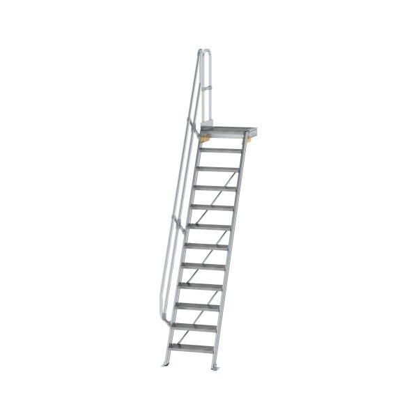 Treppe mit Plattform 60° Stufenbreite 600 mm 12...