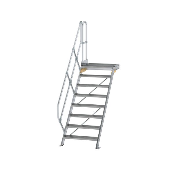 Treppe mit Plattform 45° Stufenbreite 800 mm 8 Stufen...