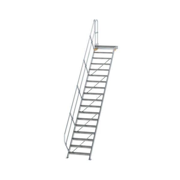 Treppe mit Plattform 45° Stufenbreite 800 mm 18...