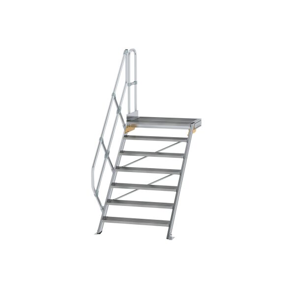 Treppe mit Plattform 45° Stufenbreite 1000 mm 7...