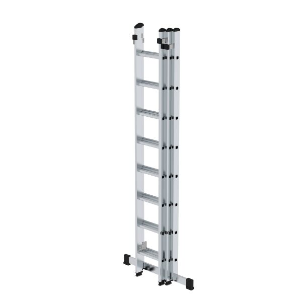 Sprossen-Schiebeleiter 3-teilig mit Standard-Traverse 3x8 Sprossen