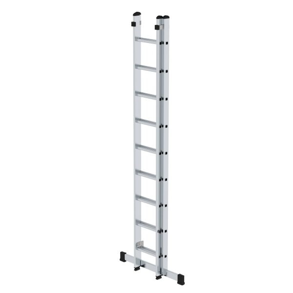 Sprossen-Schiebeleiter mit Standard-Traverse 2x9 Sprossen