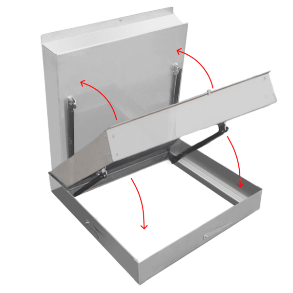 Schachtabdeckung Edelstahl V2A 400x400x80 mm |...