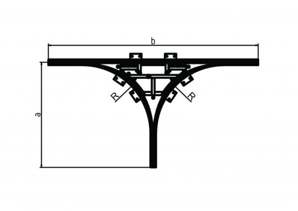 T-Weiche Typ 60, 90°