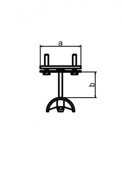 Endklemme Typ 10, Stahl und Kunststoff