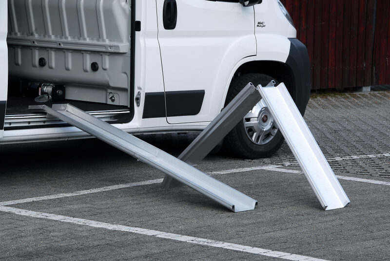 Aluminium Verladeschienen ABS-F – 1485 mm | Made in Germany – Qualität mit GS-Prüfung | Auffahrrampe