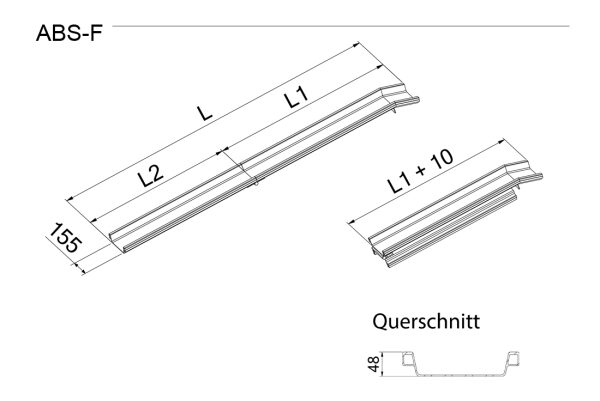Aluminium Verladeschienen ABS-F – 1985 mm | Faltbare & platzsparende Auffahrrampe