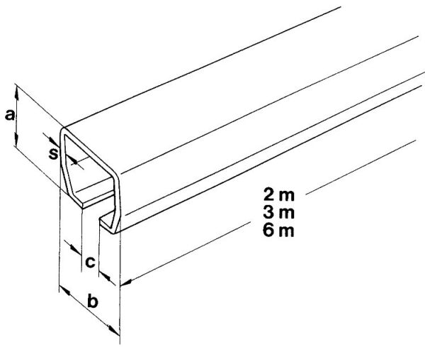 Laufschiene Stahl send. verzinkt Typ 10, 6000 mm |...