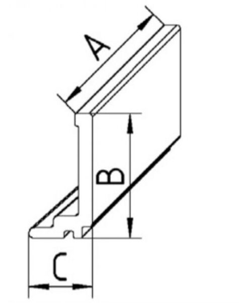 Scheibenhalter klein, 6000 mm lang