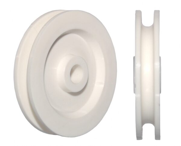 Kunststoffseilrolle Ø 126 mm, schmale Nut