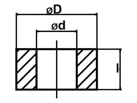 Kunststoffuntersatzringe- 1002K/ 12