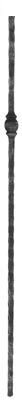 Knubbelstab 13x13mm, gehämmert, H: 1250mm, 1x...