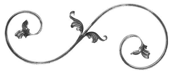 Schwerbarock Element 16x8mm, gerillt, H: 540mm, B: 220mm, LI