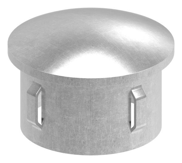 Stahleinschlagkappe, leicht gewölbt, für Rohr 48,3mm, Wandstärke: 1,8 - 2,2mm
