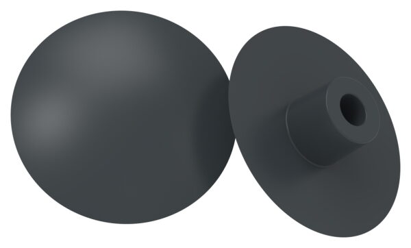 Plastikkappe, RAL 7016, für Innensechskantschraube M6 DIN 912 SW5 für Glasklemmen Modell 11 / 12 / 14 / 20 / 21 sowie 30 / 31 / 32 / 33 / 34 / 35 / 36 / 38 / 39, Preis pro Stück