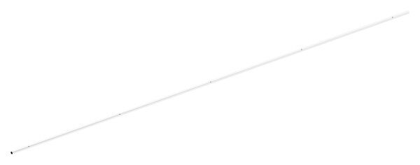Laufschiene aus Rohr 25,0x2,0mm für Glasschiebetüren, mit 5x Gewinde M8, ohne Endkappen, L: 4100mm, V2A