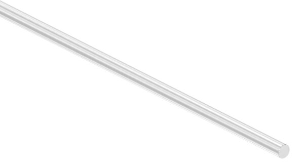 Rundmaterial, 12mm, V2A, Korn 240 geschliffen, L: 6000mm