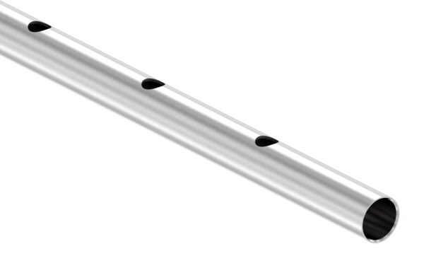 Edelstahlrohr 33,7x2,0mm, mit einseitiger Lochung 16,1mm,...