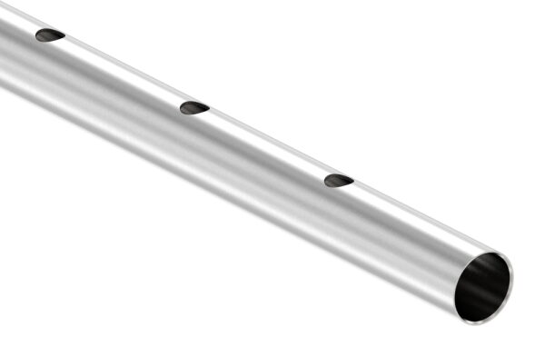 Edelstahlrohr 42,4x2,0mm, mit einseitiger Lochung 16,1mm,...
