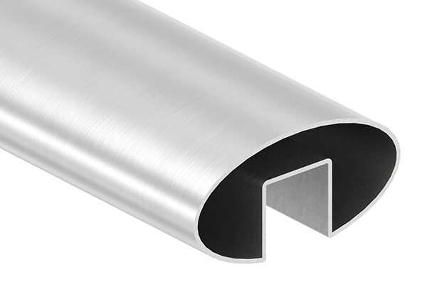 Ovalnutrohr, 80x40x1,5 mm, Korn 240 geschliffen...
