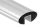 Ovalnutrohr, 80x40x1,5 mm, Korn 240 geschliffen (Rundschliff), Nut: 24x24mm, L: 6000mm, V2A