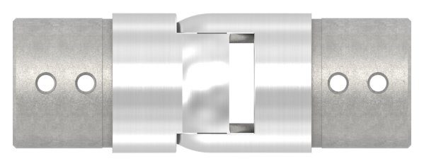 Verbinder flexibel für Nutrohr 42,4mm, aufwärts 25-55°, V2A