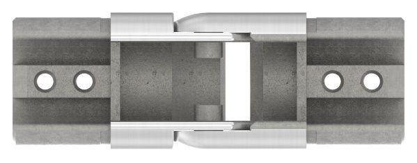 Verbinder flexibel für Nutrohr 42,4mm, aufwärts 25-55°, V2A