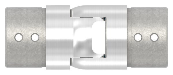 Verbinder flexibel für Nutrohr 48,3mm, aufwärts 25-55°, V2A