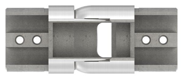 Verbinder flexibel für Nutrohr 48,3mm, aufwärts 25-55°, V2A